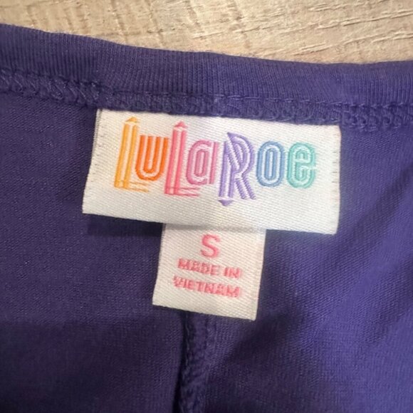 LULAROE WOMENS SMALL PURPLE T SHIRT DRESS - Picture 5 of 6
